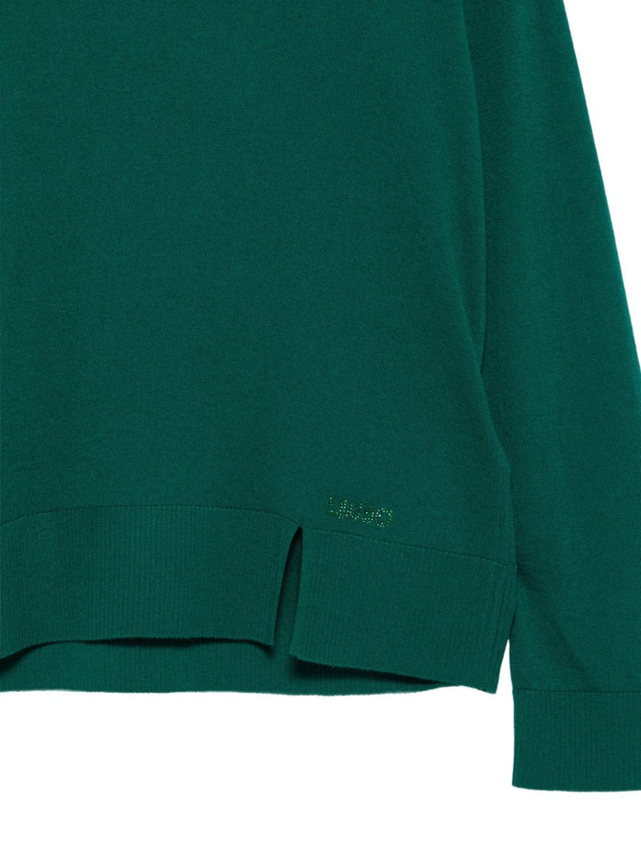 Maglione lavorato in maglia in misto lana 