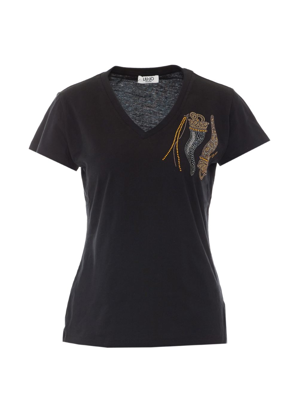 T-shirt con scollo a V 