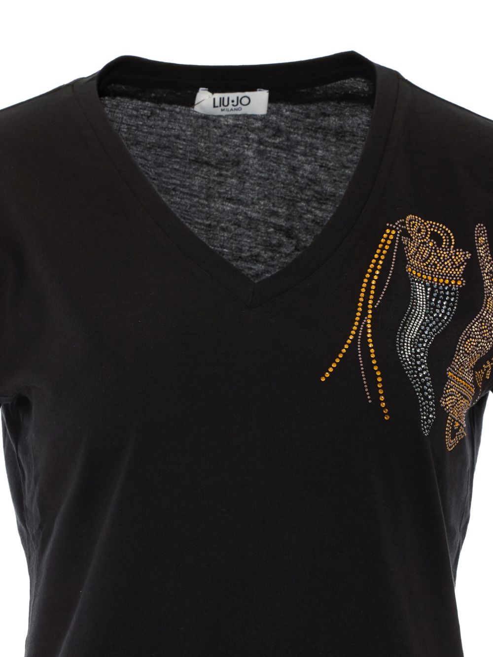 T-shirt con scollo a V 