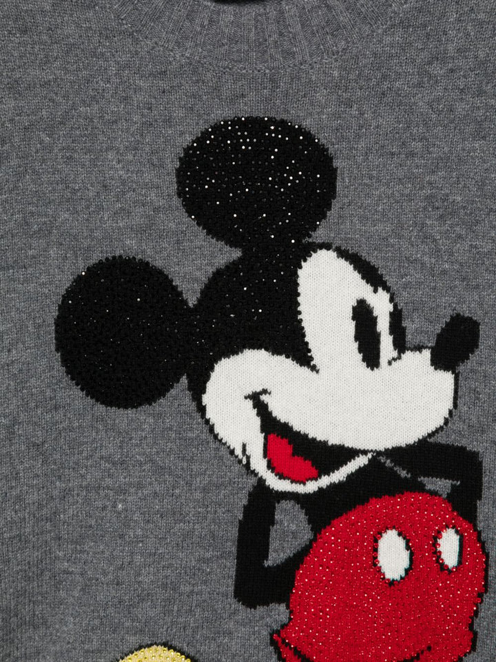 Maglione Mr Mouse lavorato a maglia jacquard in lana 