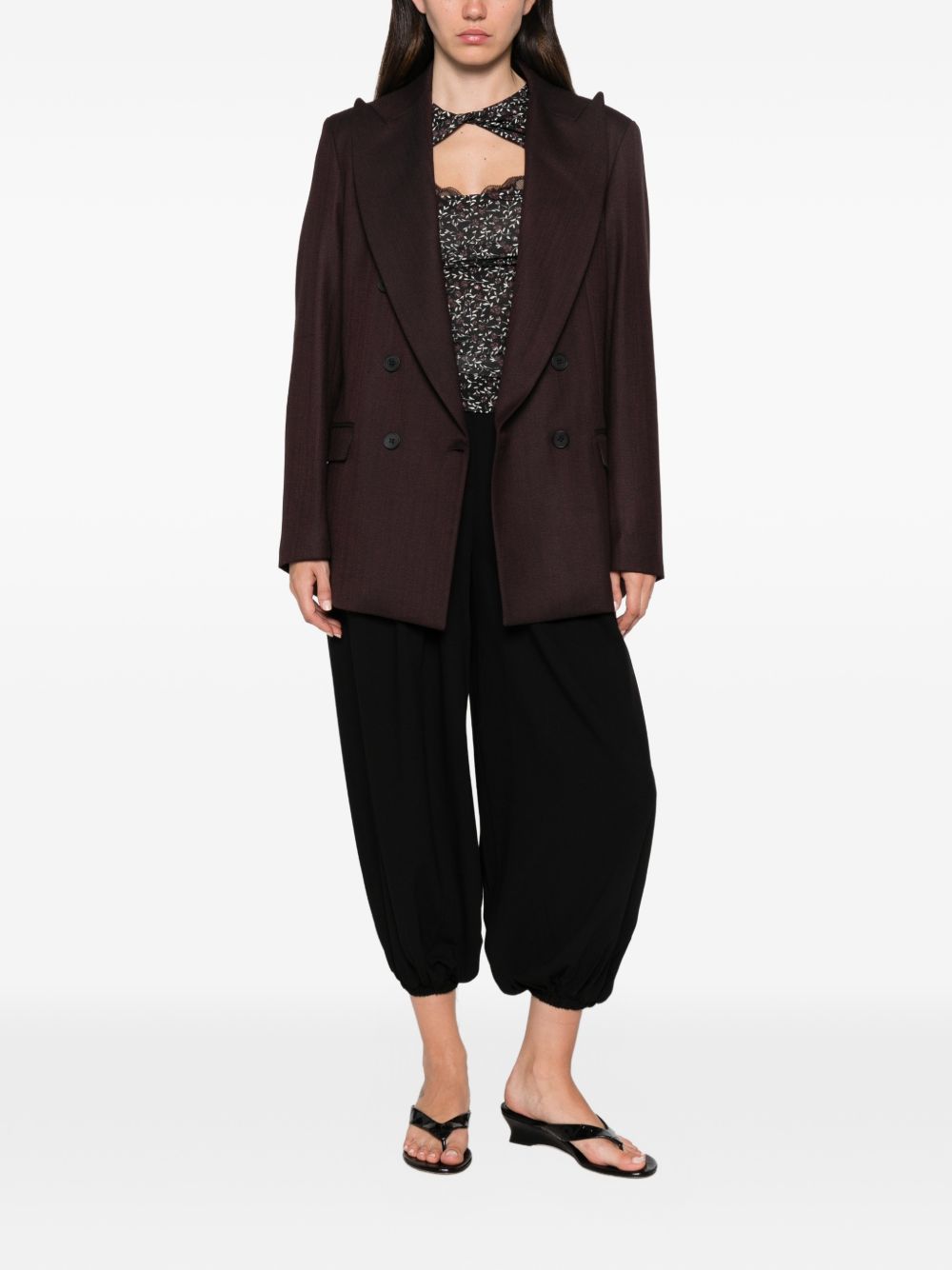 Blazer doppiopetto spigato 