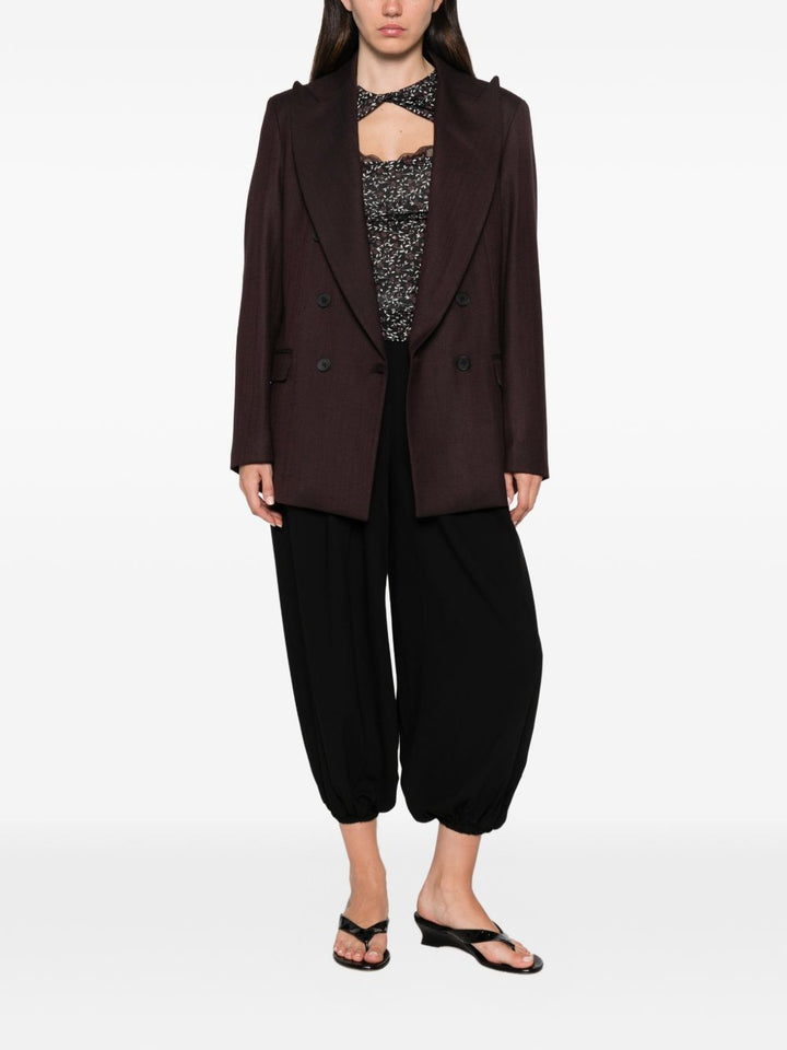 Blazer doppiopetto spigato 