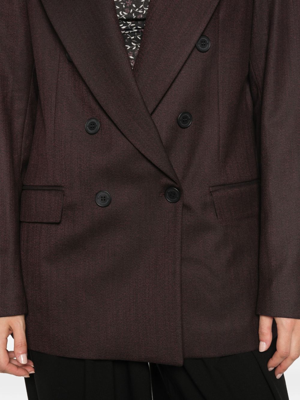 Blazer doppiopetto spigato 