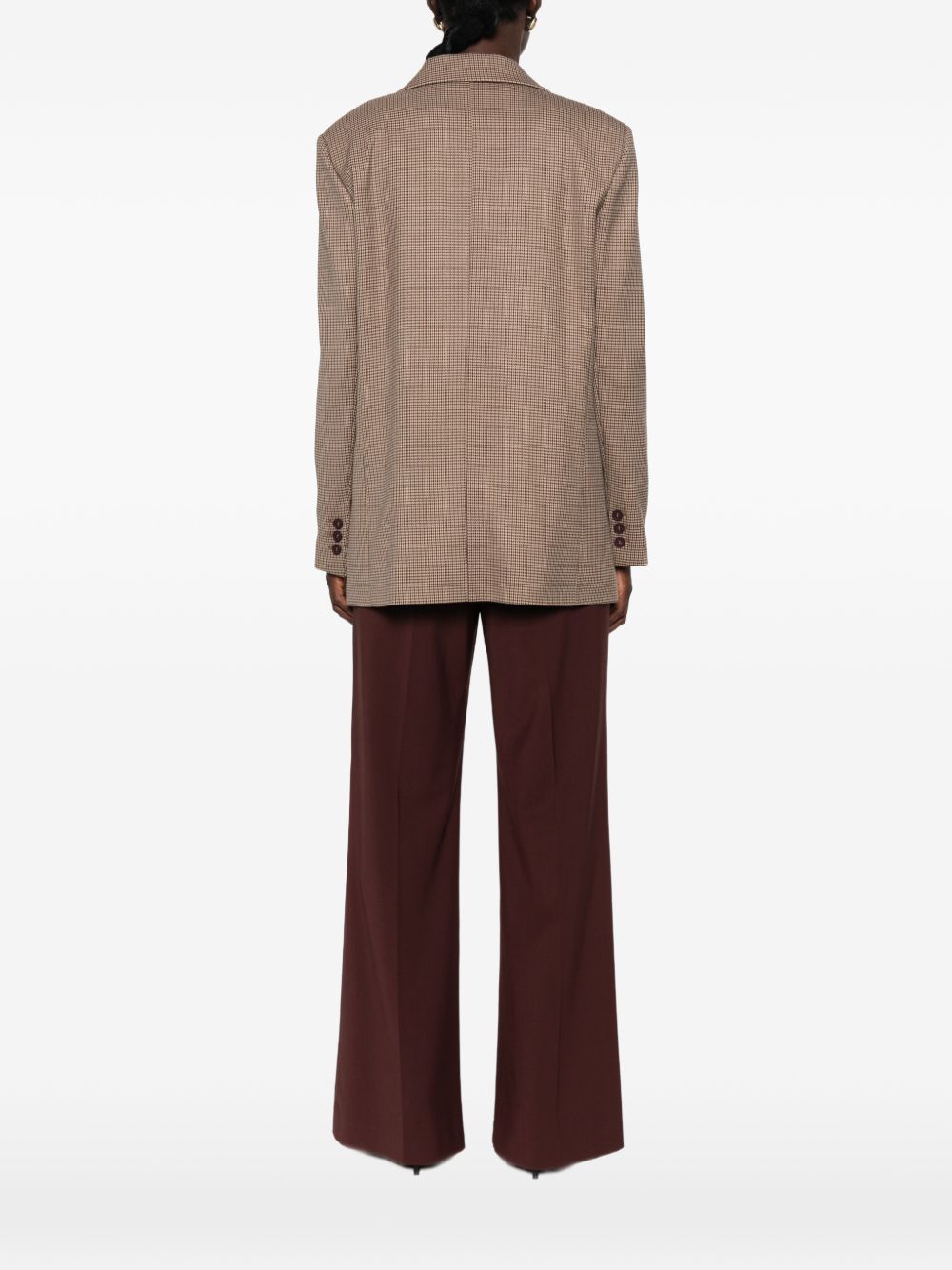 Blazer monopetto in pied de poule 
