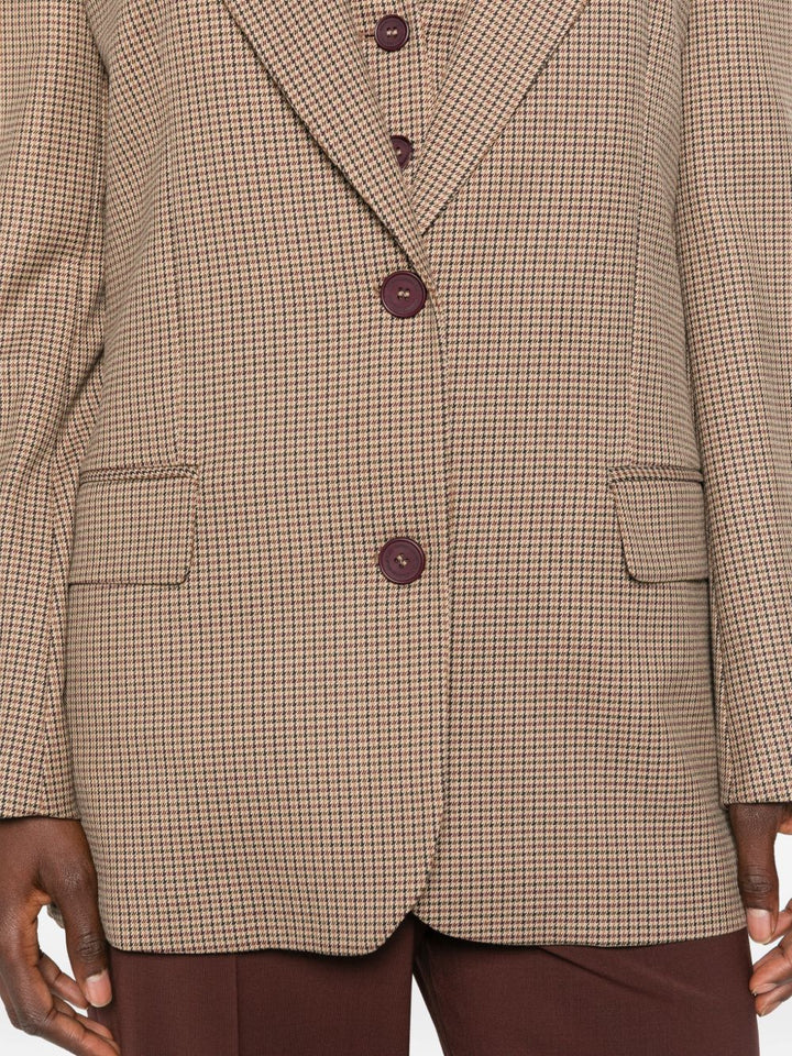 Blazer monopetto in pied de poule 