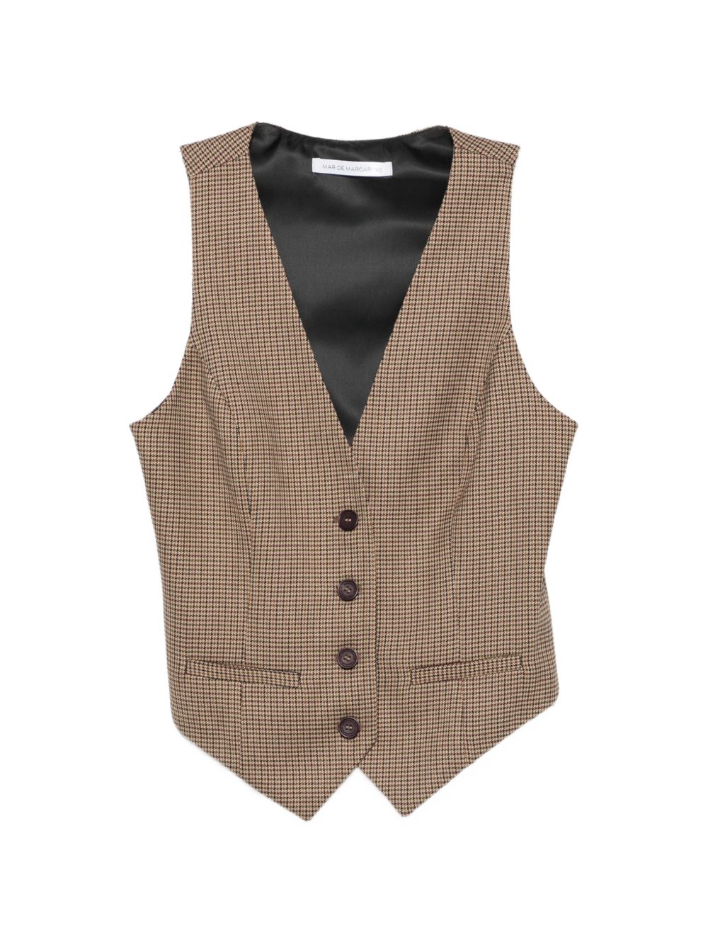 Gilet in pied-de-poule 