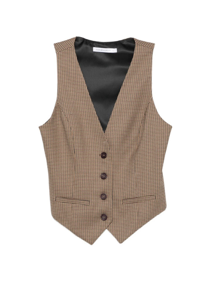 Gilet in pied-de-poule 