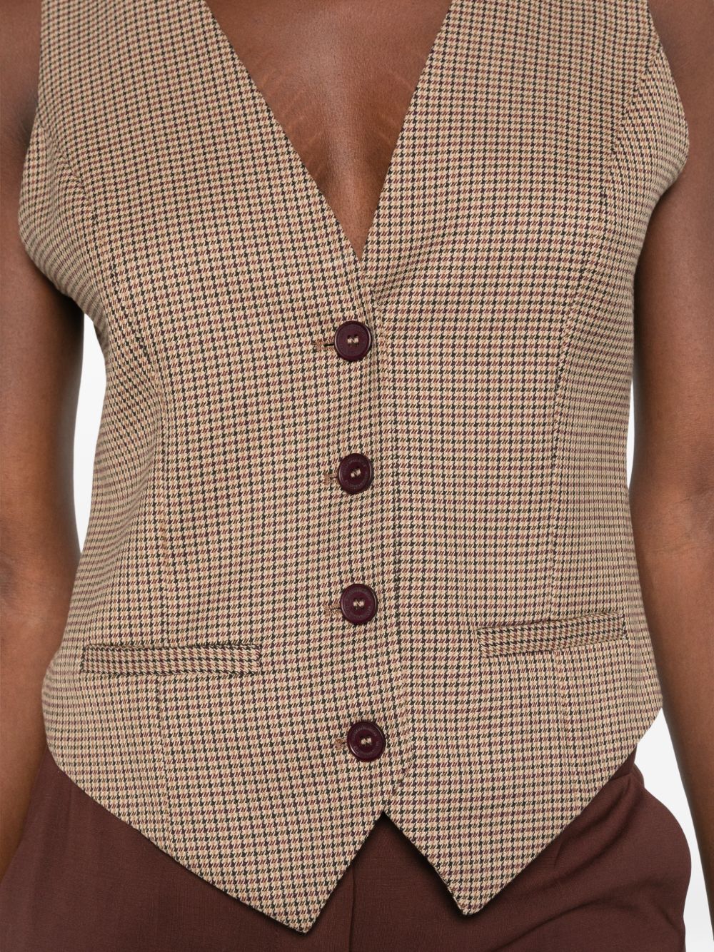 Gilet in pied-de-poule 