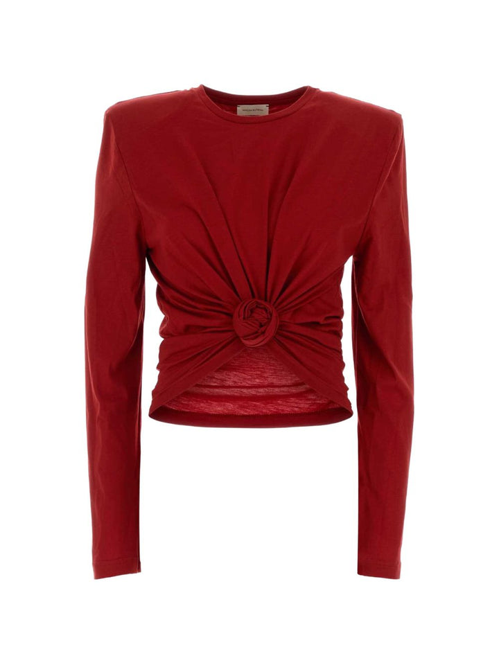 Maglia con spalline imbottite 