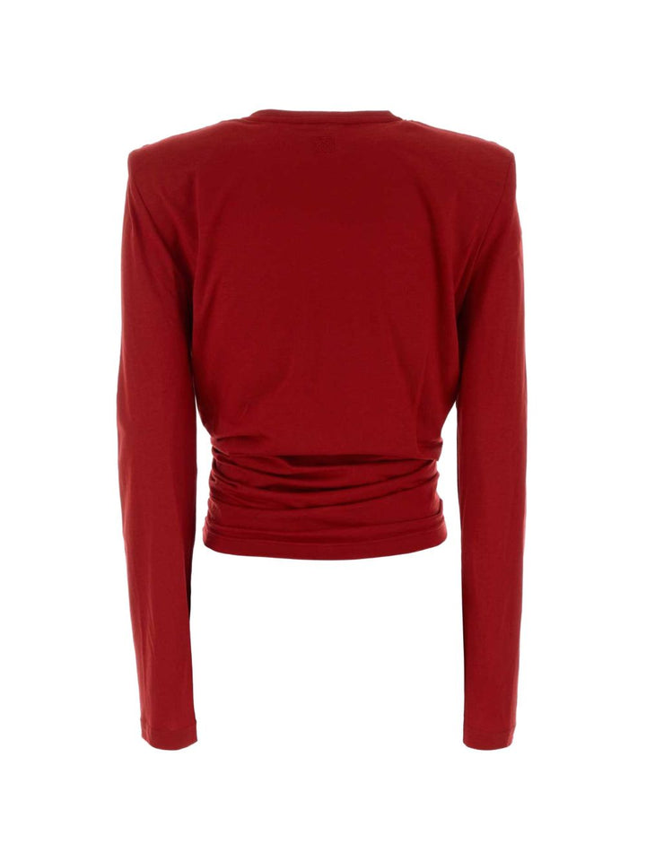 Maglia con spalline imbottite 