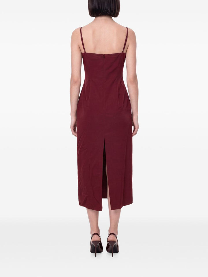 Abito midi con ruches 