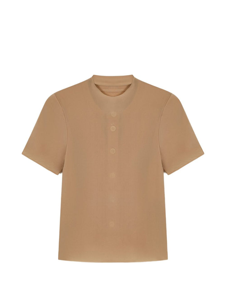T-shirt con bottoni 
