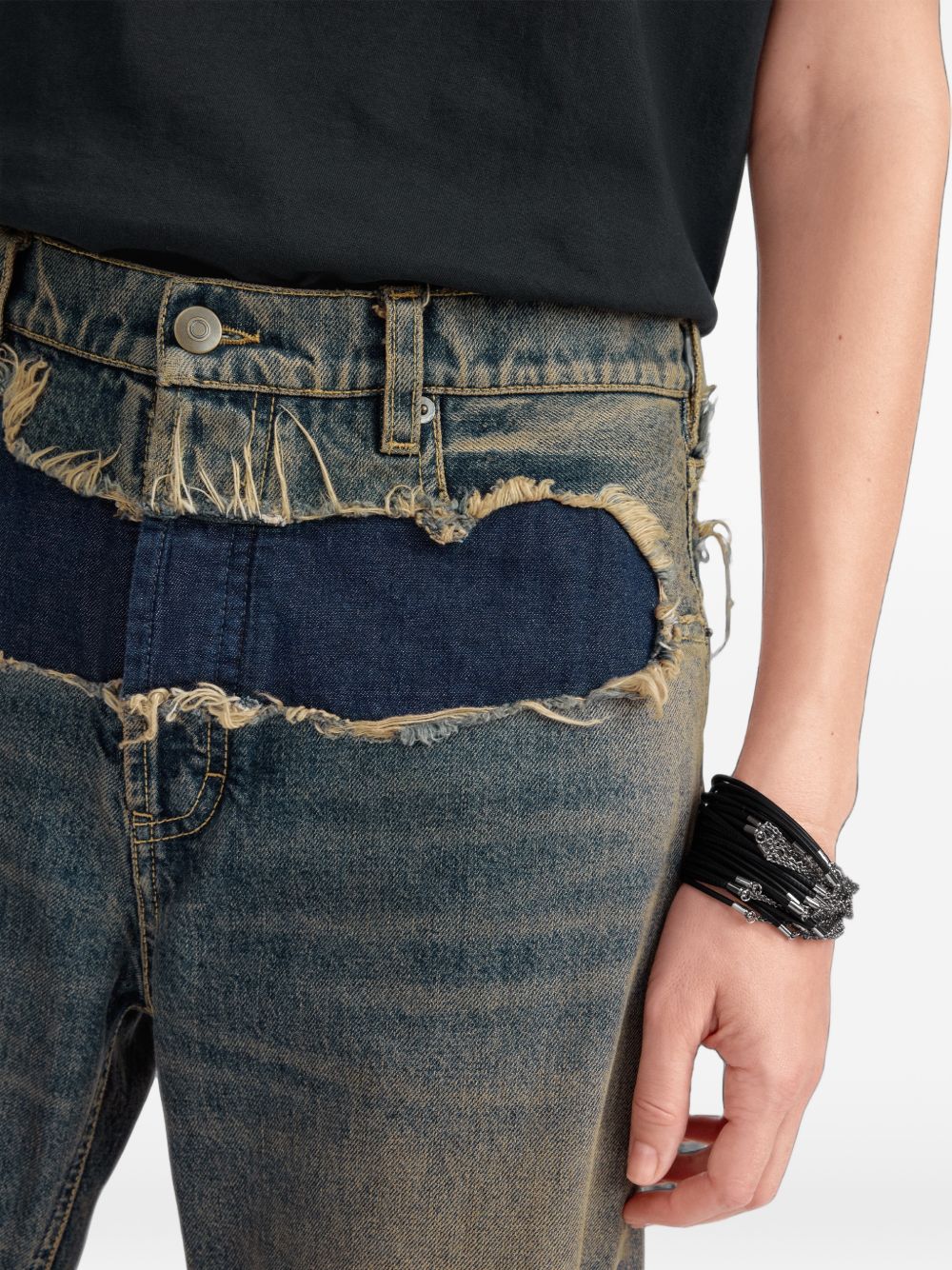 Jeans con effetto vissuto 