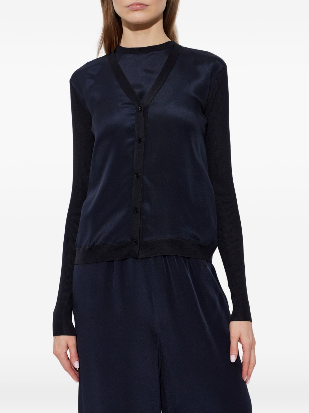 Cardigan bimateriale MXMNINFEE 