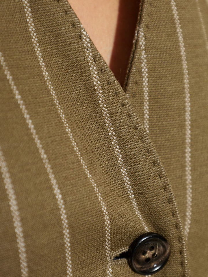 Gilet gessato MXMRICCIO 
