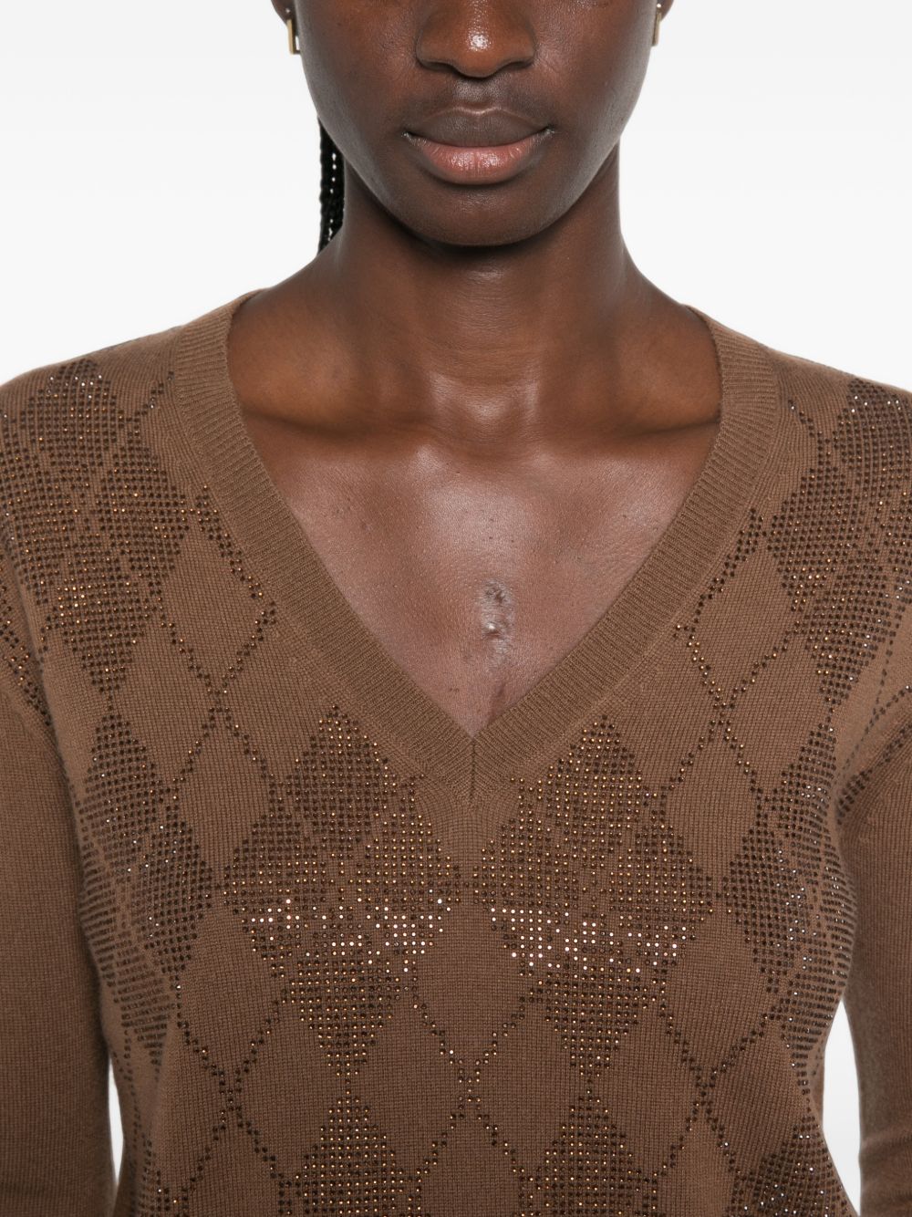 Maglia con scollo a V MSTULITI 