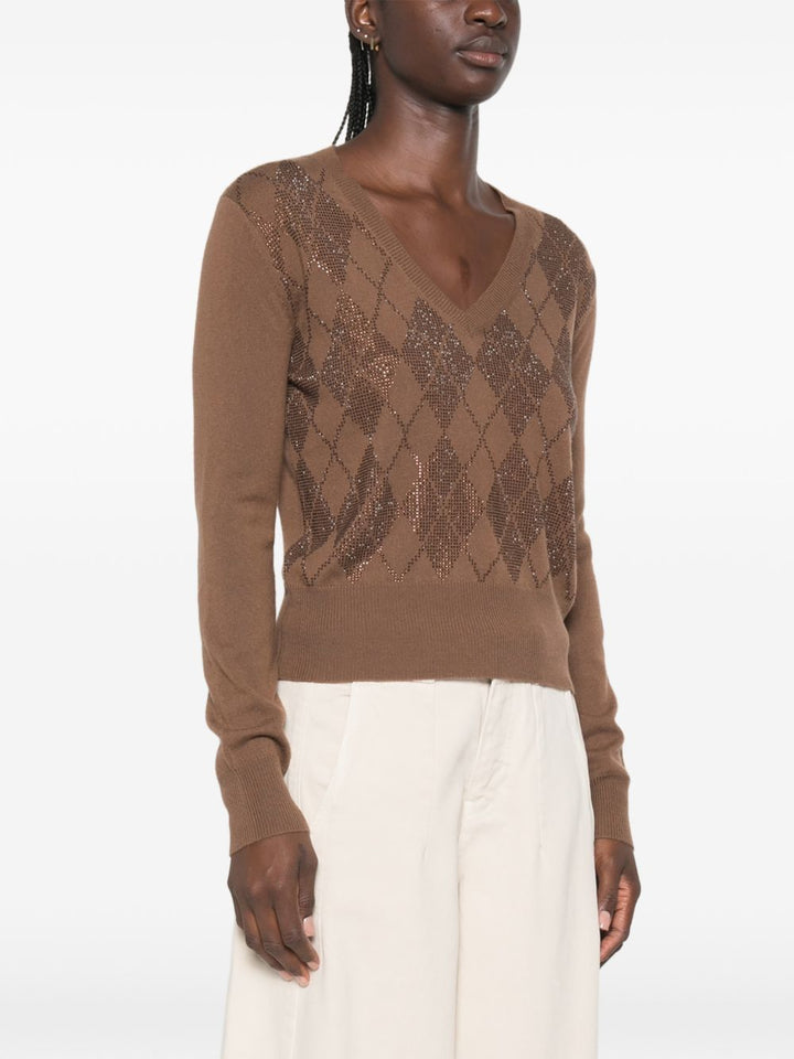 Maglia con scollo a V MSTULITI 