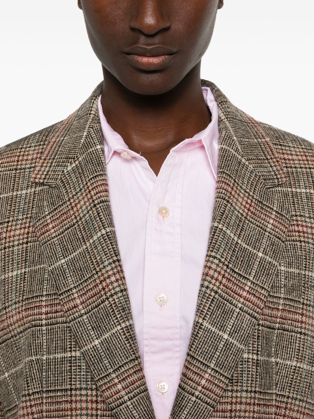 Blazer monopetto a quadri WKDFEBO 