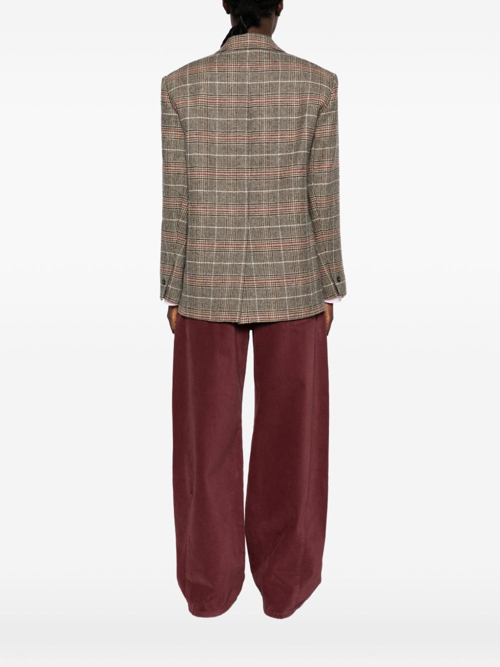 Blazer monopetto a quadri WKDFEBO 