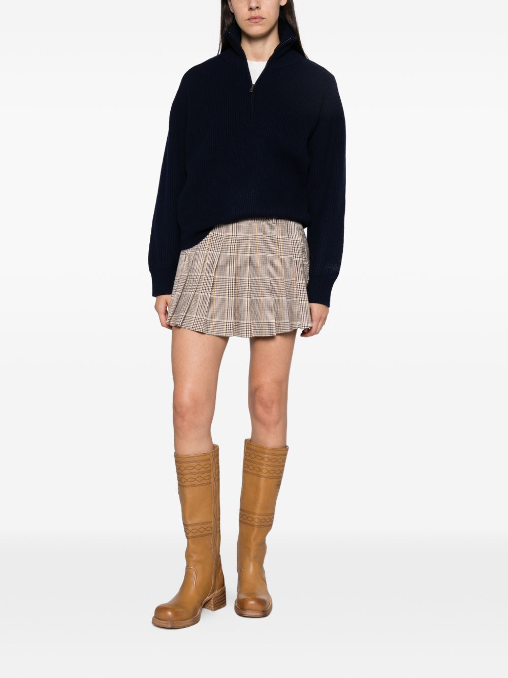 Minigonna con motivo tartan 