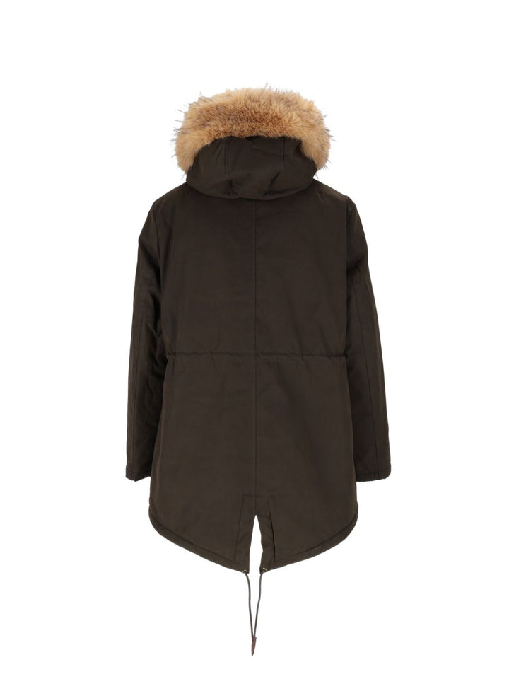 Parka con pelliccia sintetica 