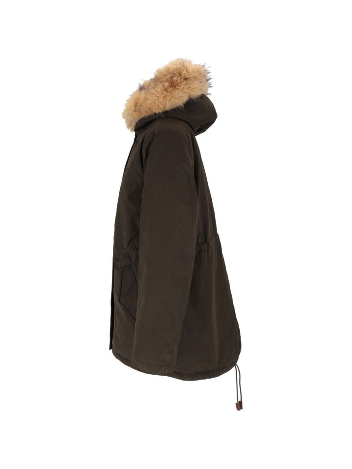 Parka con pelliccia sintetica 