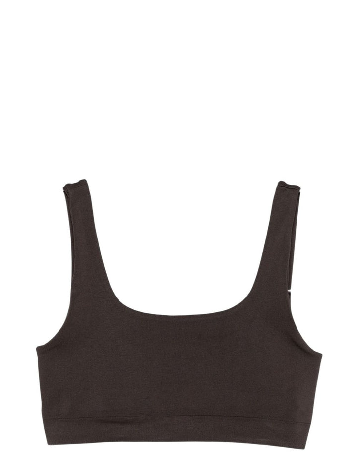 Top crop con applicazione logo 