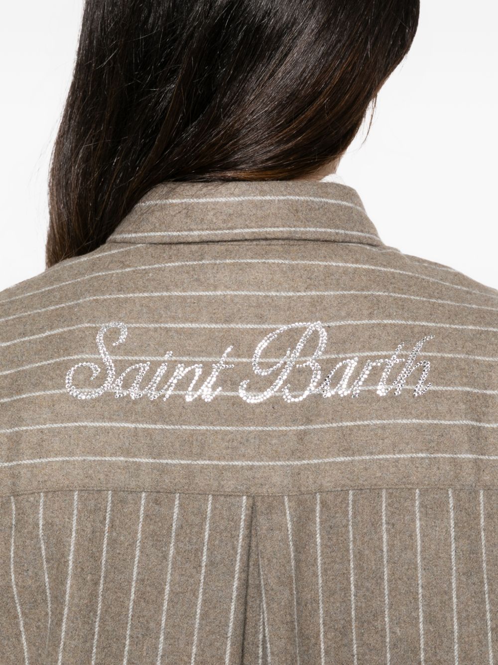 Camicia con motivo a righe 