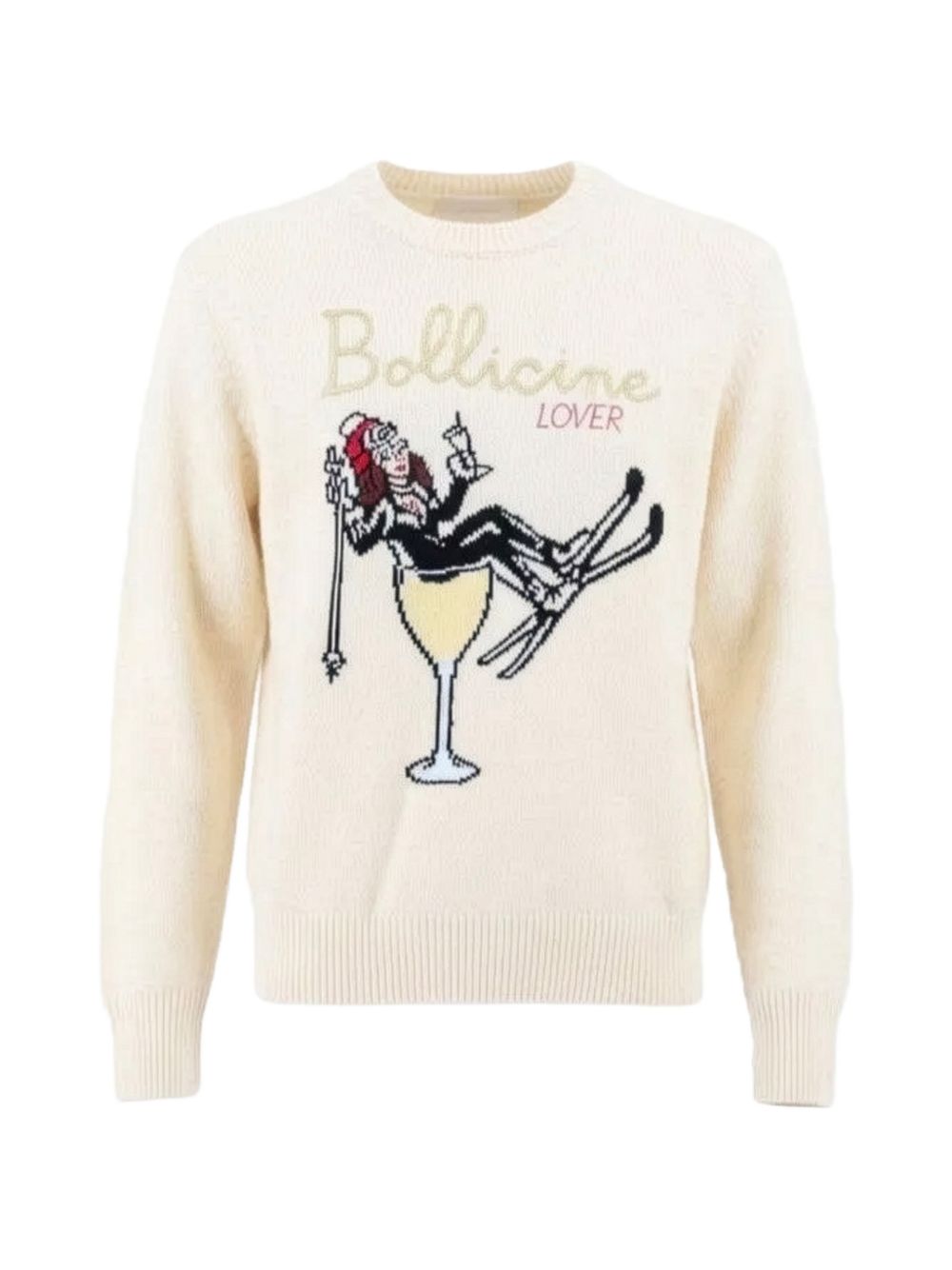 Maglione con motivo intarsiato 