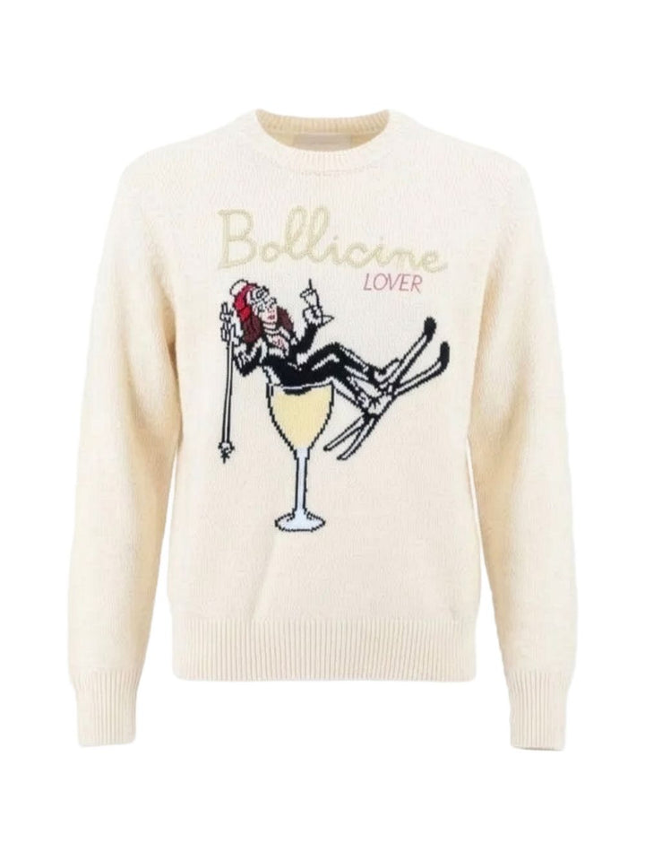 Maglione con motivo intarsiato 