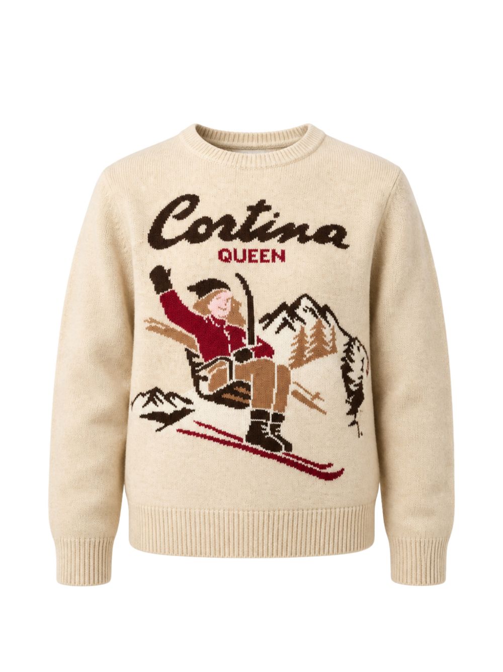 Maglione con intarsio 