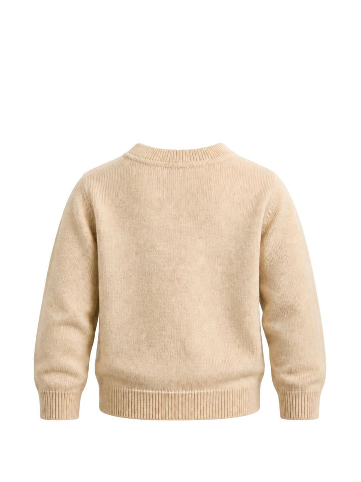 Maglione con intarsio 