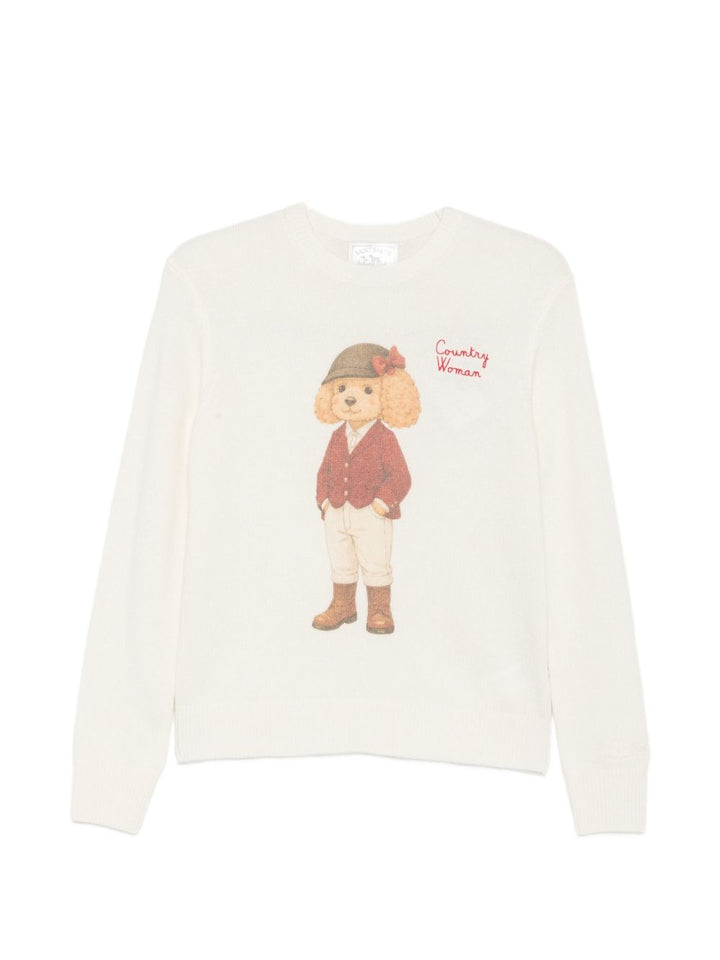 Maglione con intarsio 