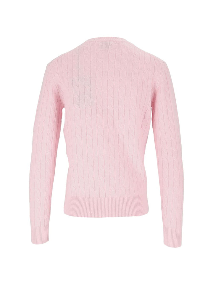 Maglione con lavorazione intrecciata 