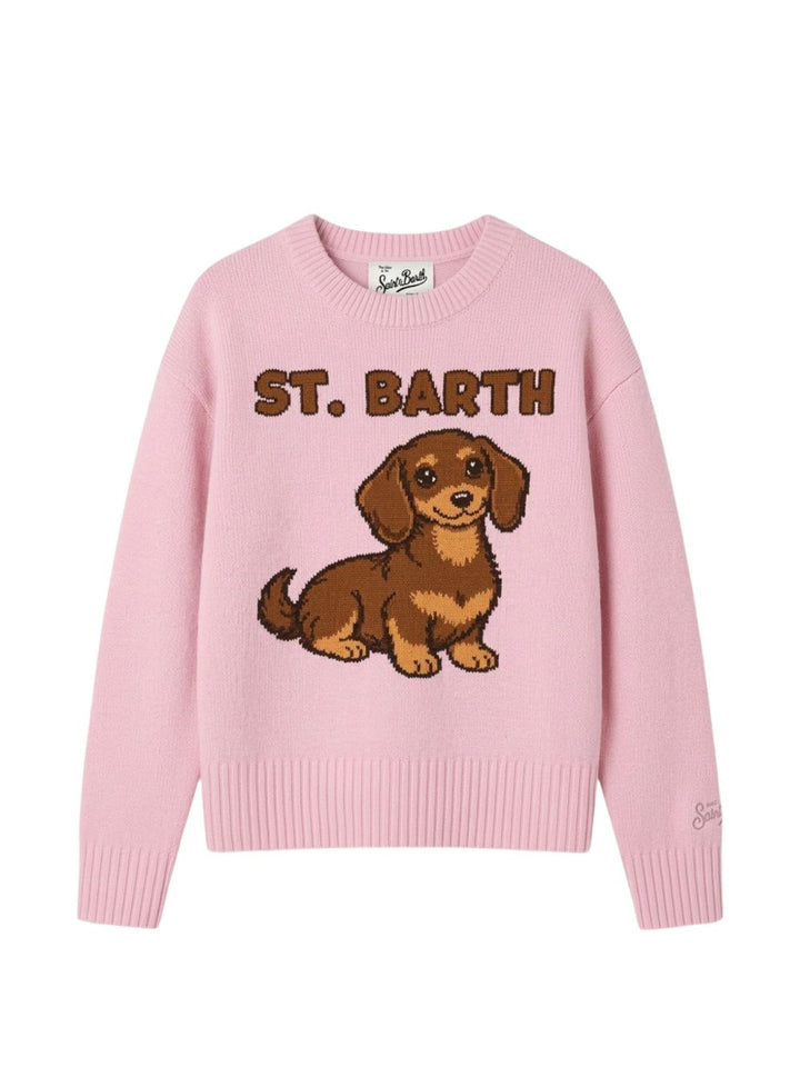 Maglione con intarsio 