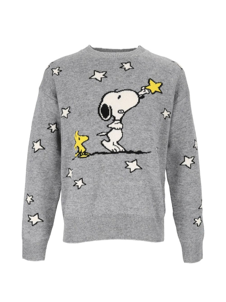 Maglione con intarsio Snoopy 