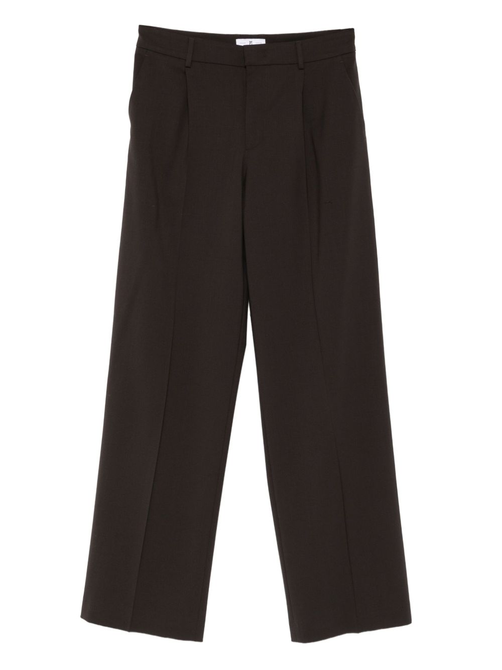 Pantaloni dritti in misto lana 