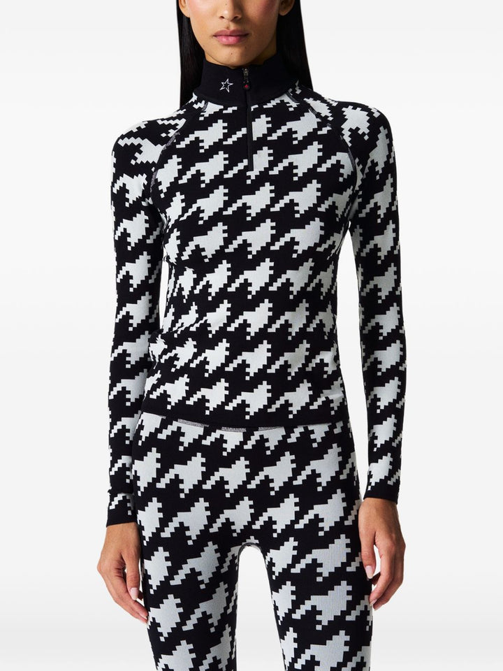 Top con effetto jacquard 