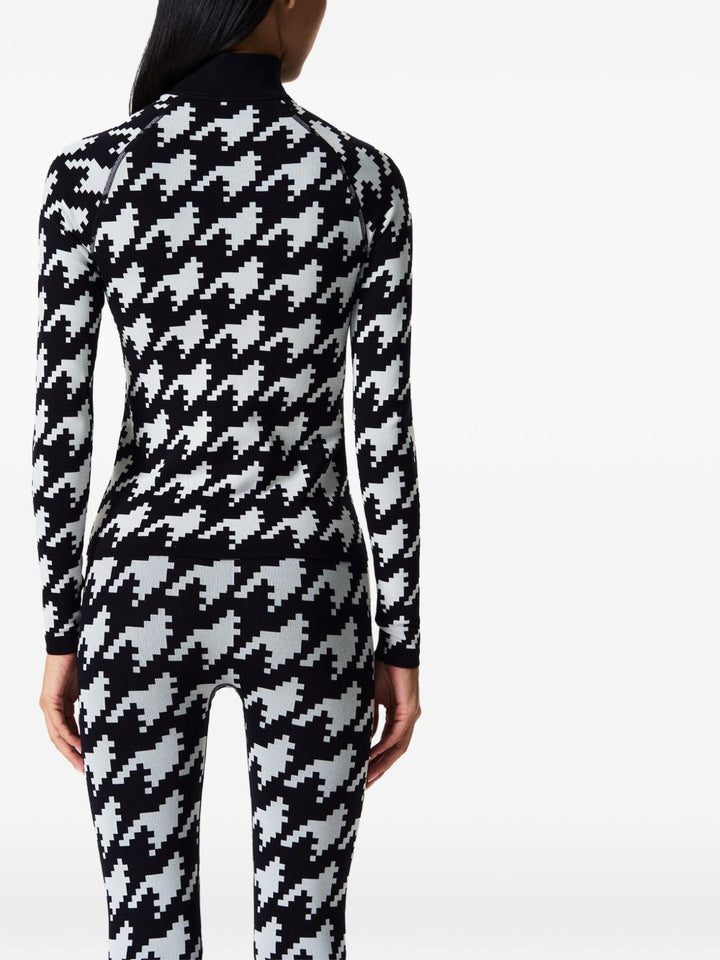 Top con effetto jacquard 