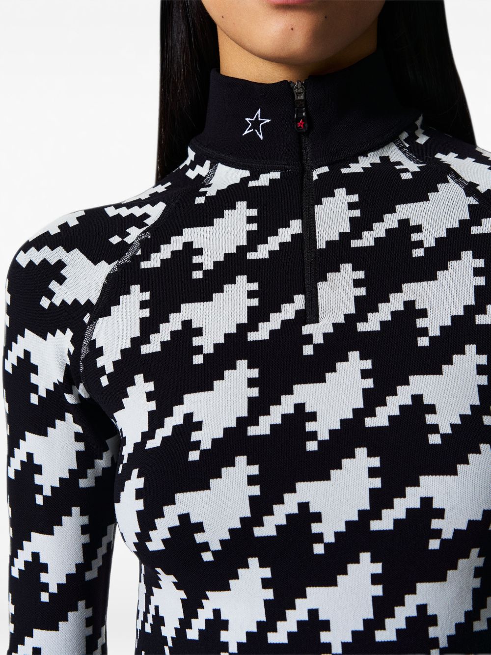 Top con effetto jacquard 