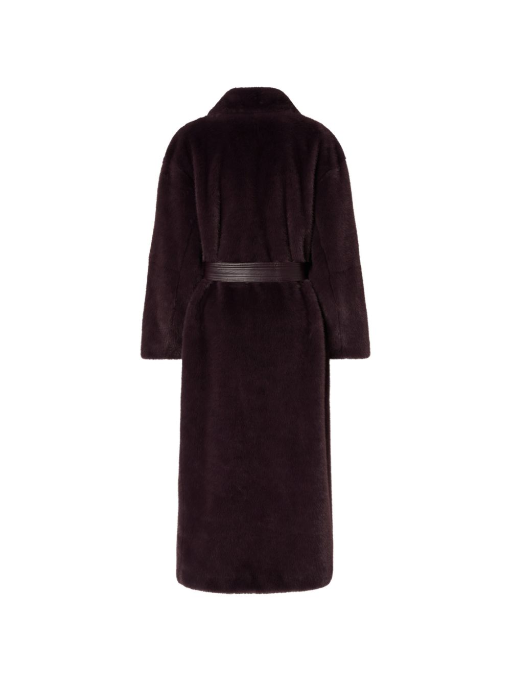 Cappotto lungo in ecopelliccia 