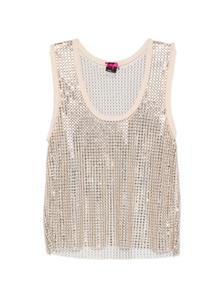 Canotta Dyane con strass 