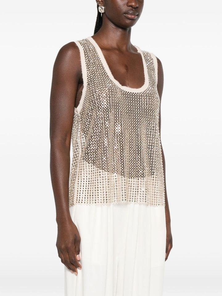 Canotta Dyane con strass 
