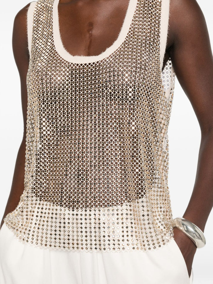 Canotta Dyane con strass 