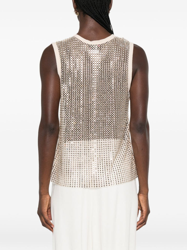 Canotta Dyane con strass 