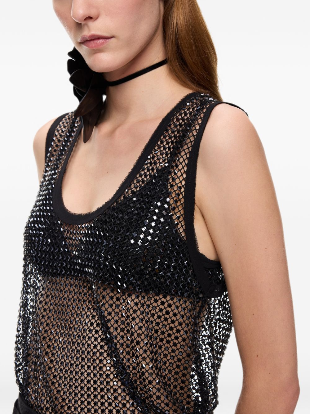 Canotta Dyane con strass 