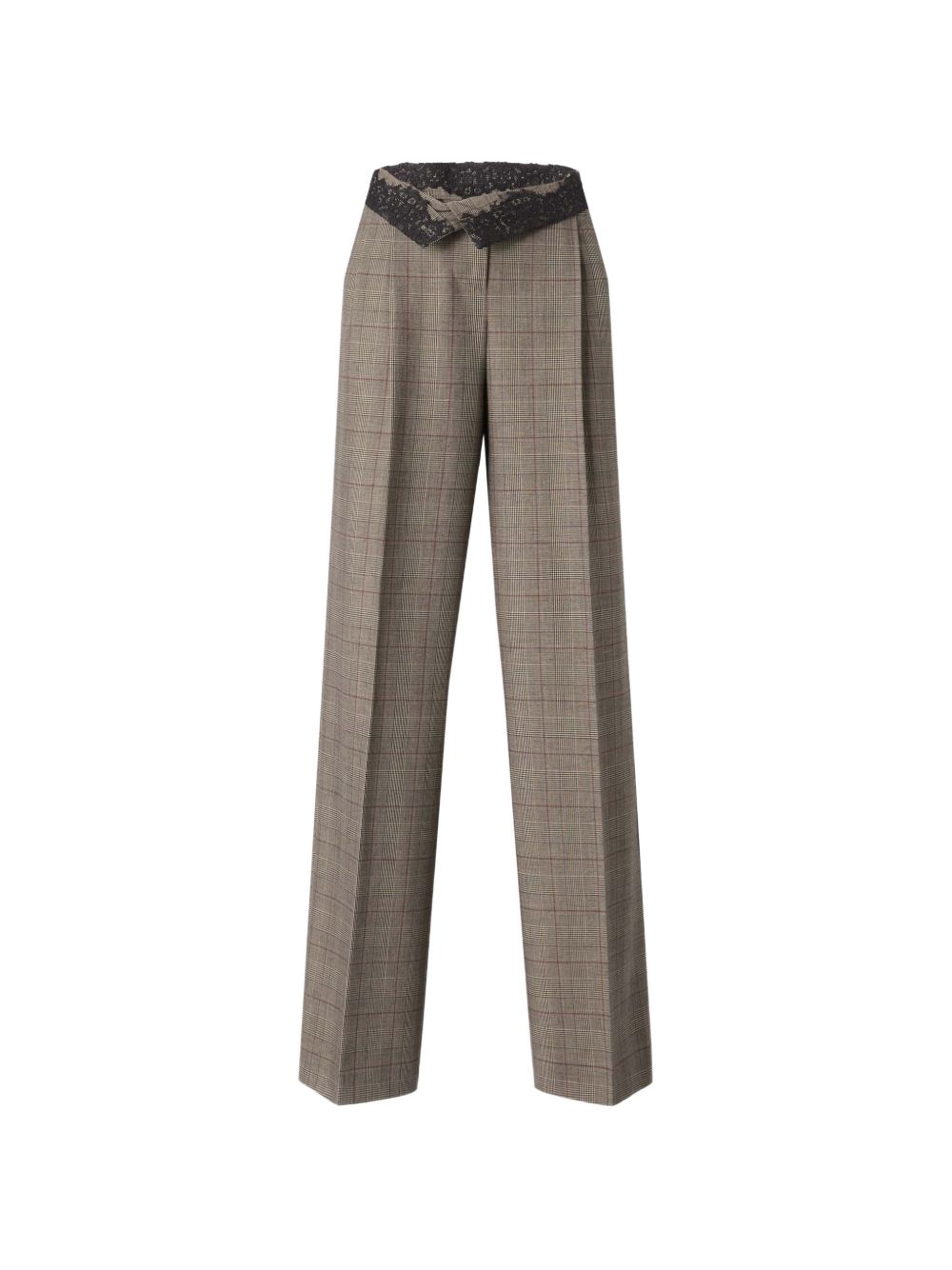 Pantaloni Plumeria ampi a quadri 