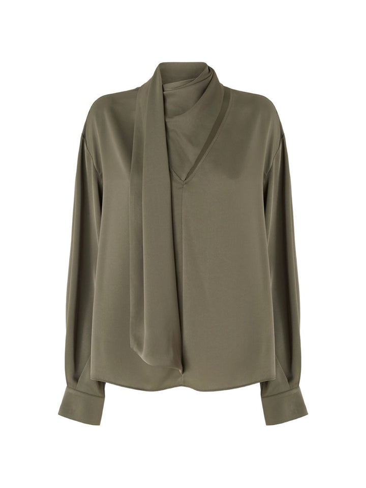 Blusa Sangiovese con fiocco 