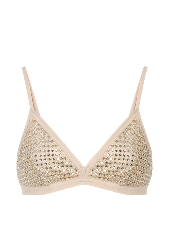 Top Spider con strass 