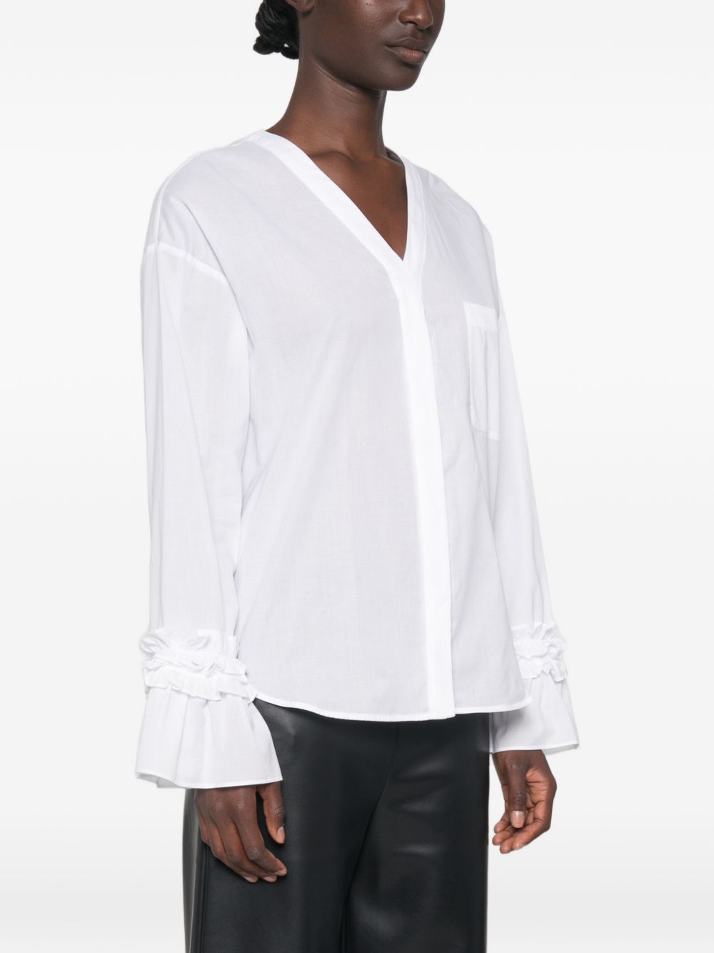 Camicia con scollo a V SMMASTRO 